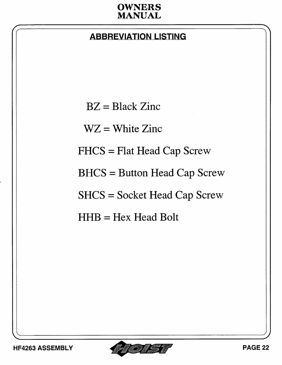 Hoist Fitness HF4263 User Manual | Page 23 / 25