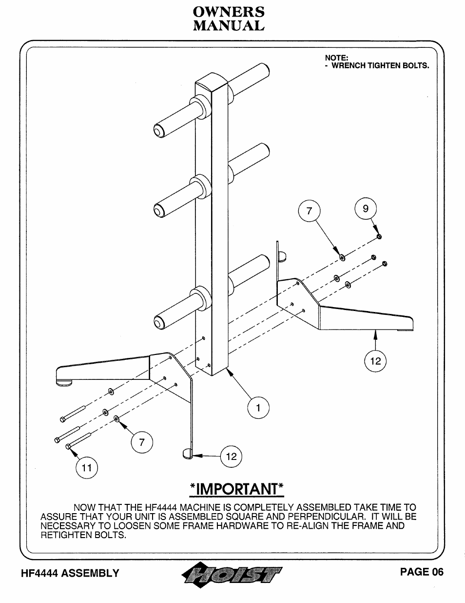 Hoist Fitness HF4444 User Manual | Page 7 / 23