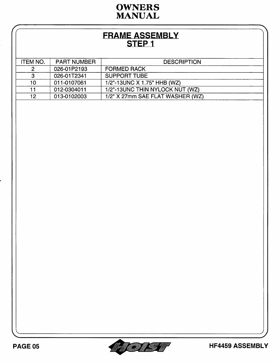 Hoist Fitness HF4459 User Manual | Page 6 / 25