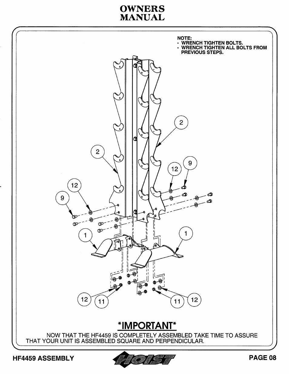 Hoist Fitness HF4459 User Manual | Page 9 / 25
