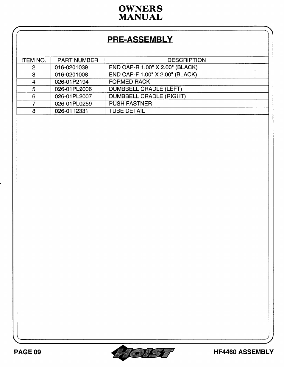 Hoist Fitness HF4460 User Manual | Page 10 / 25