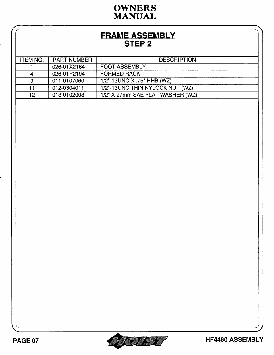Hoist Fitness HF4460 User Manual | Page 8 / 25