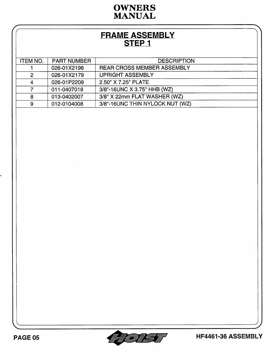 Hoist Fitness HF4461-36 User Manual | Page 6 / 31