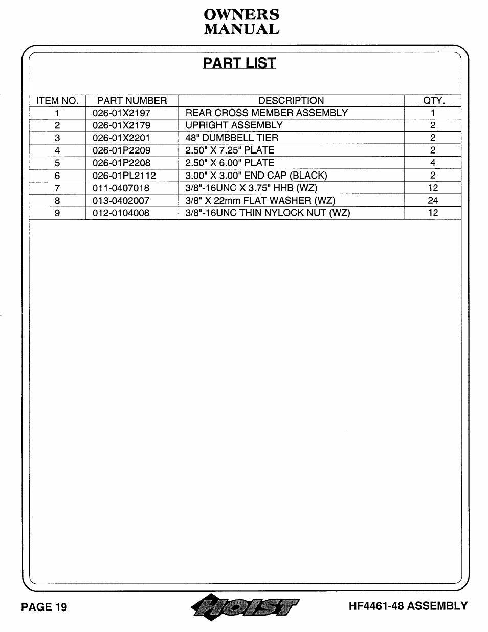 Hoist Fitness HF4461-48 User Manual | Page 20 / 31