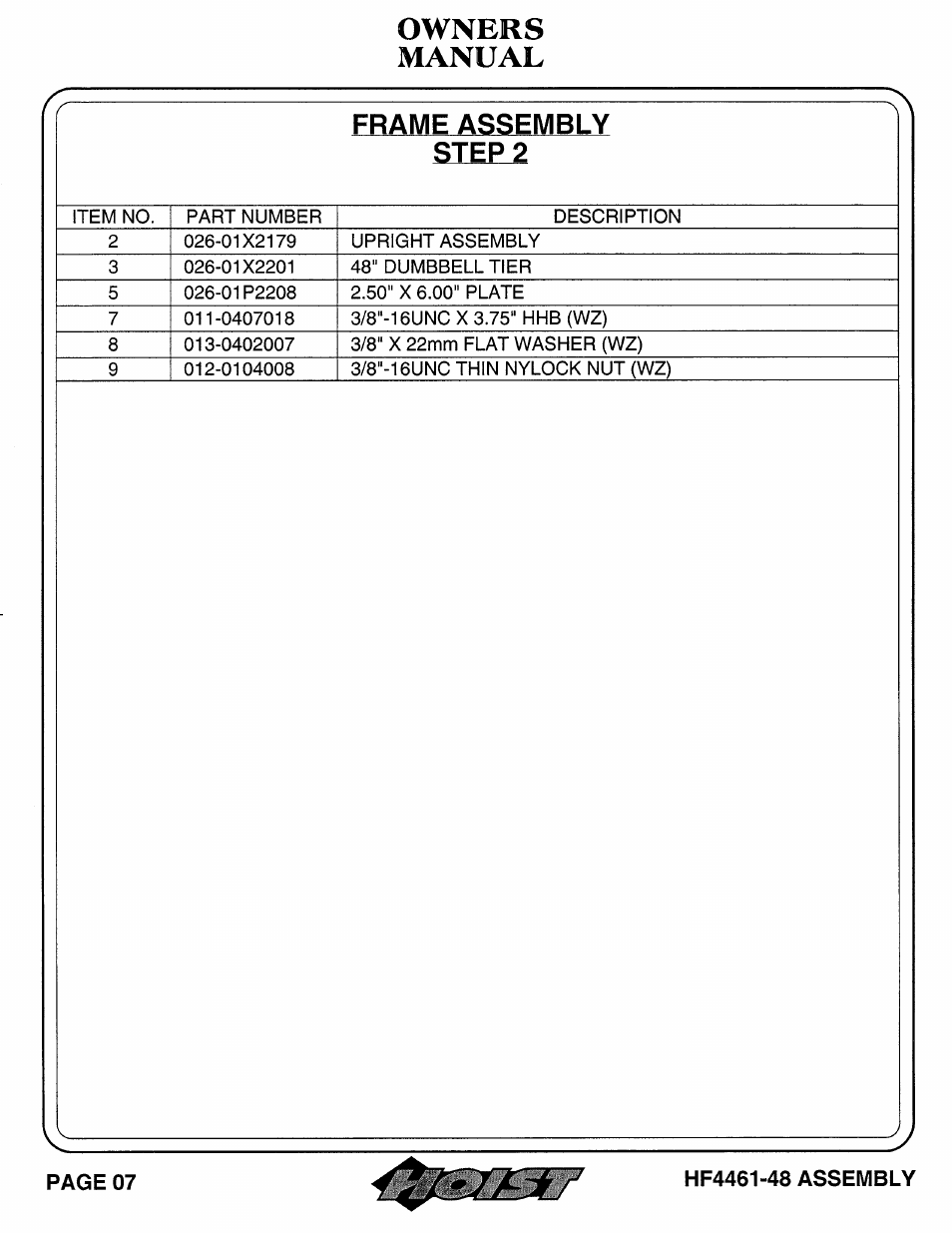 Hoist Fitness HF4461-48 User Manual | Page 8 / 31