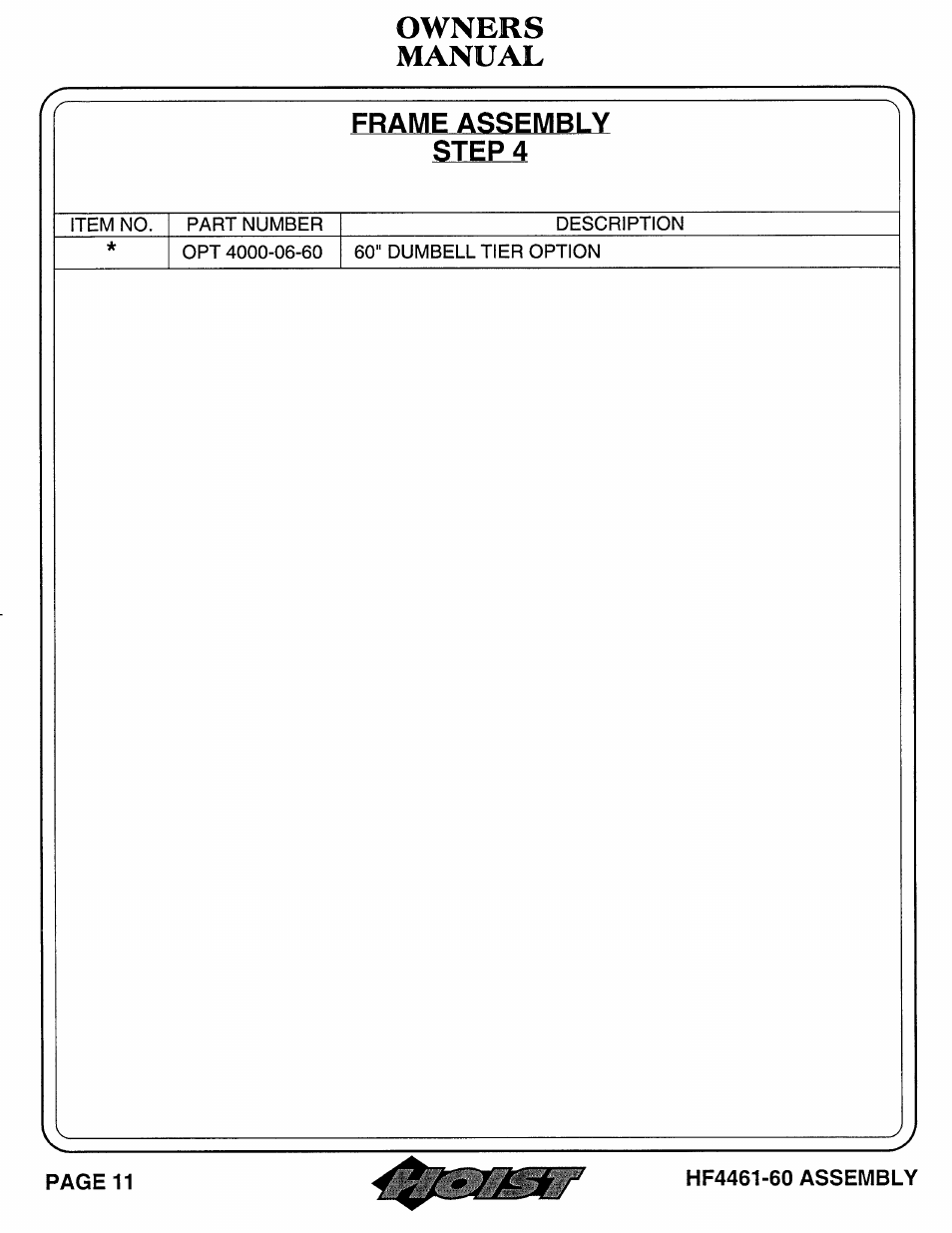 Hoist Fitness HF4461-60 User Manual | Page 12 / 31