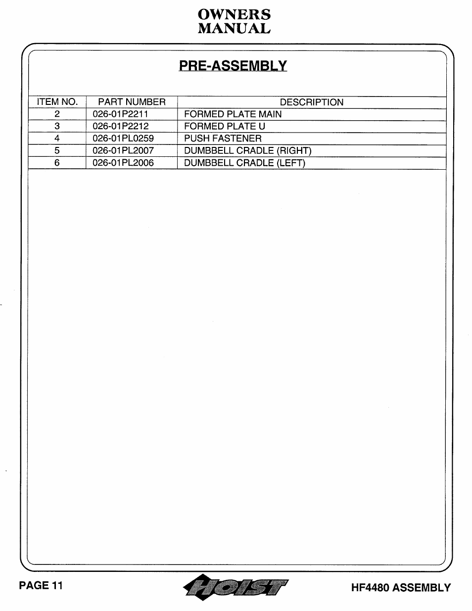 Hoist Fitness HF4480 User Manual | Page 12 / 27