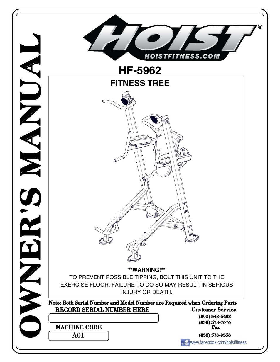 Hoist Fitness HF-5962 User Manual | 36 pages