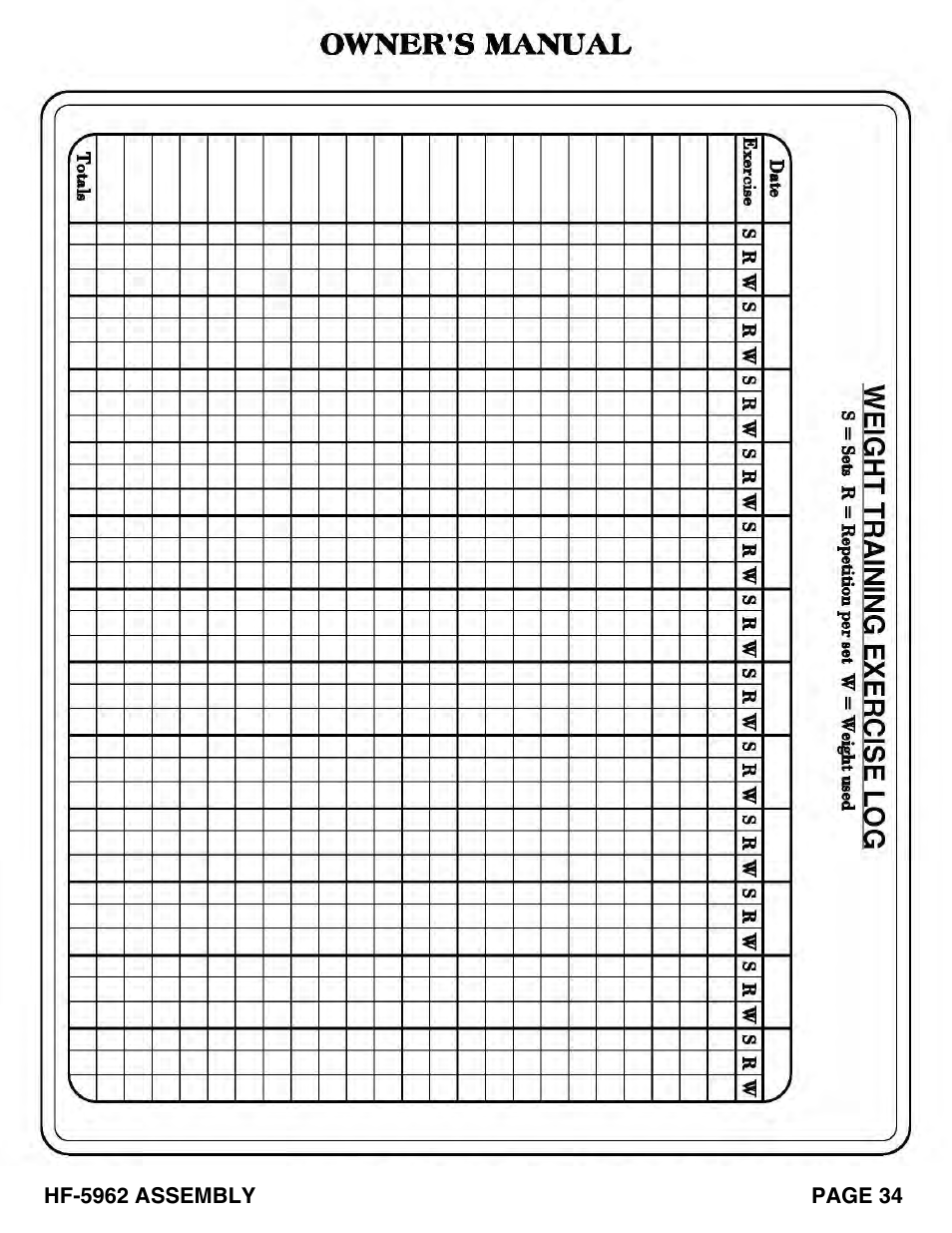 Hoist Fitness HF-5962 User Manual | Page 35 / 36