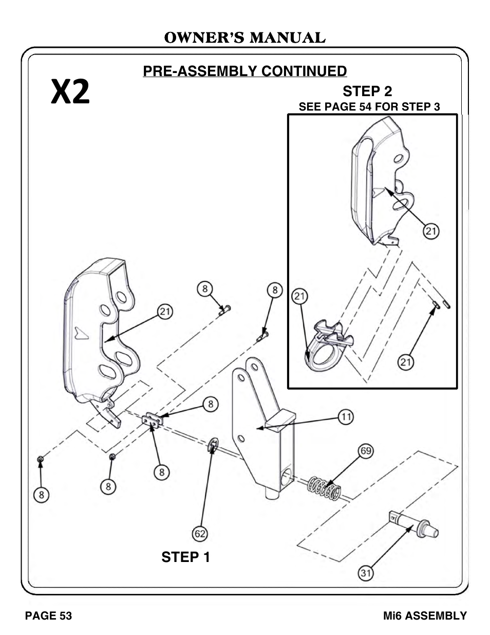 Hoist Fitness Mi6 User Manual | Page 54 / 79