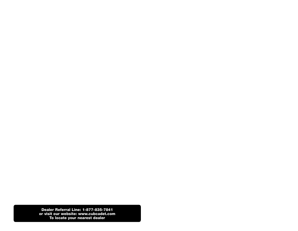Cub Cadet 1400E User Manual | Page 8 / 8