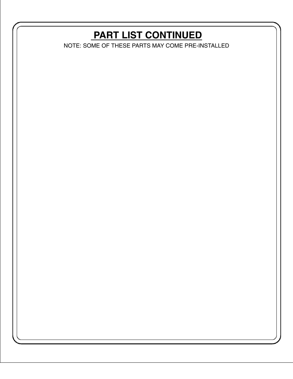 Part list continued | Hoist Fitness RS‐1408 User Manual | Page 57 / 57