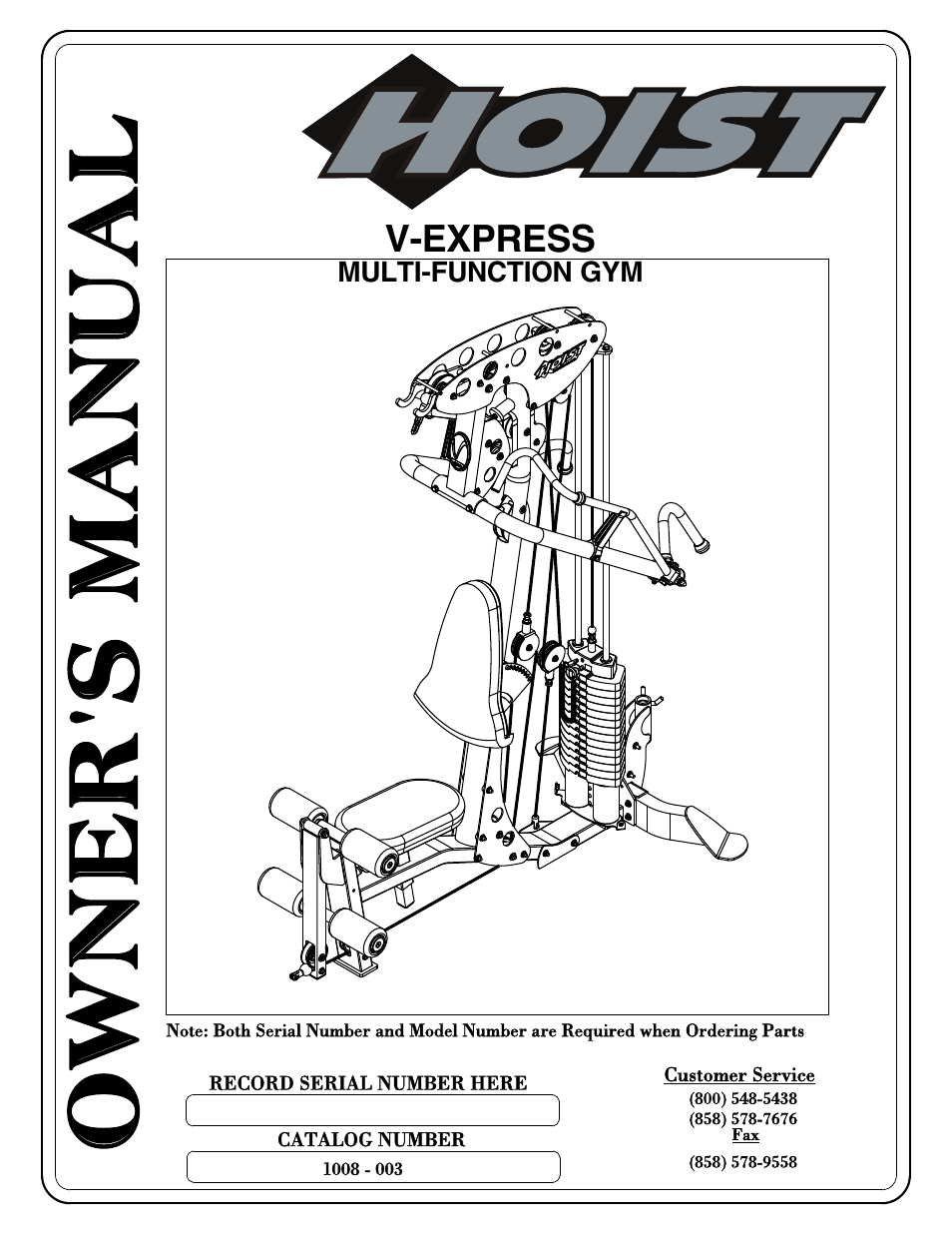 Hoist Fitness V-EXPRESS User Manual | 71 pages