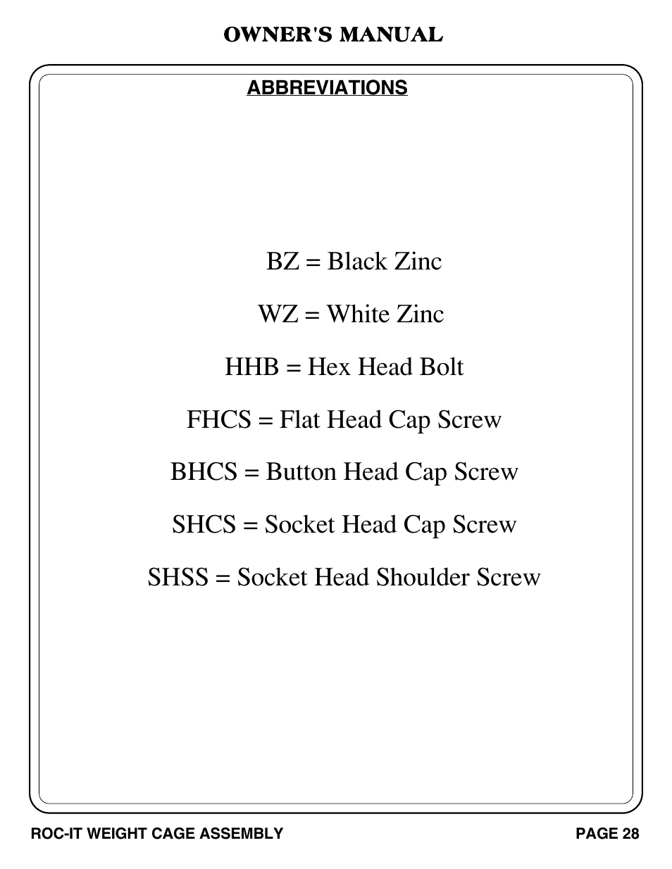 Hoist Fitness ROC-IT WEIGHT CAGE User Manual | Page 29 / 39