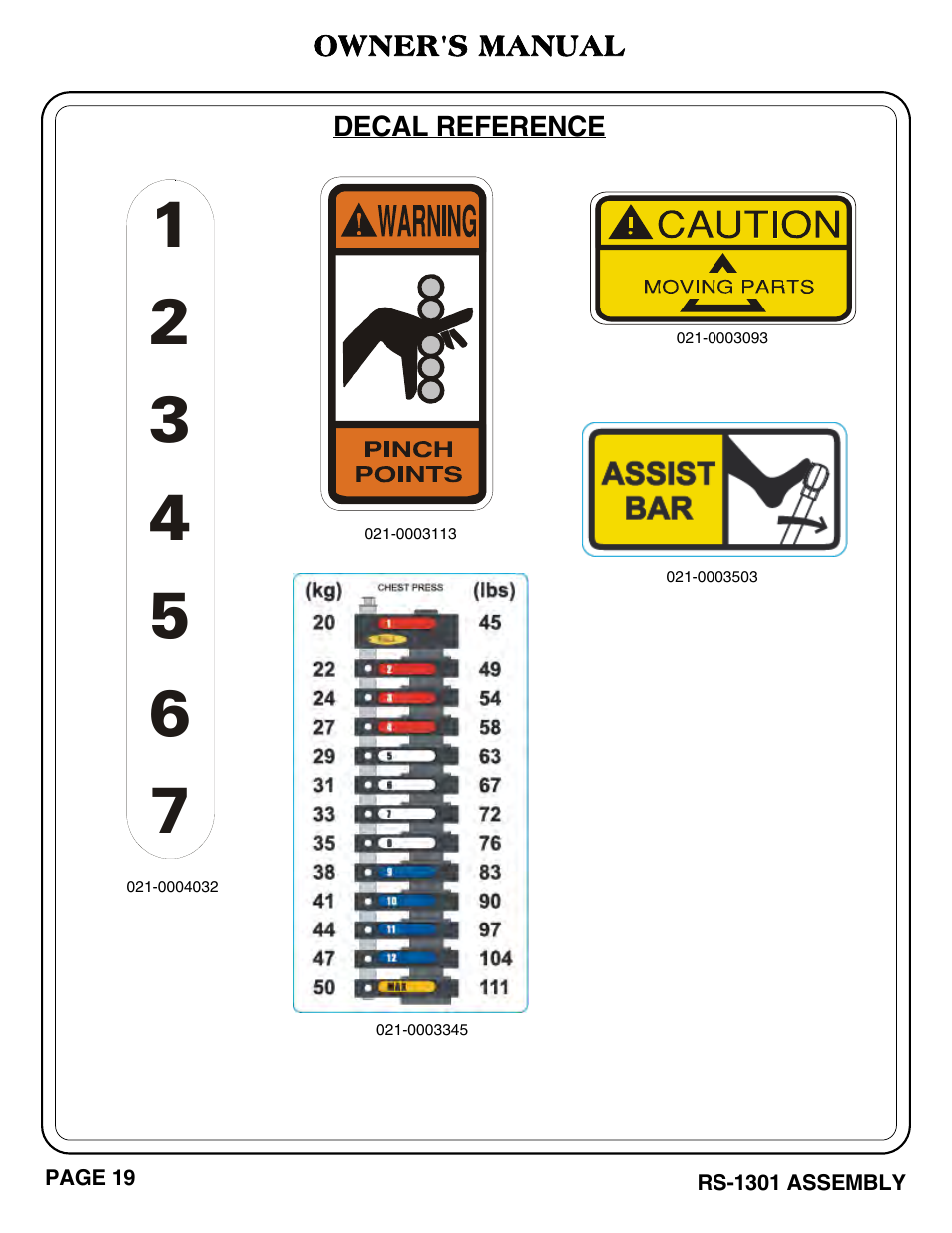 Hoist Fitness RS-1301 User Manual | Page 20 / 35