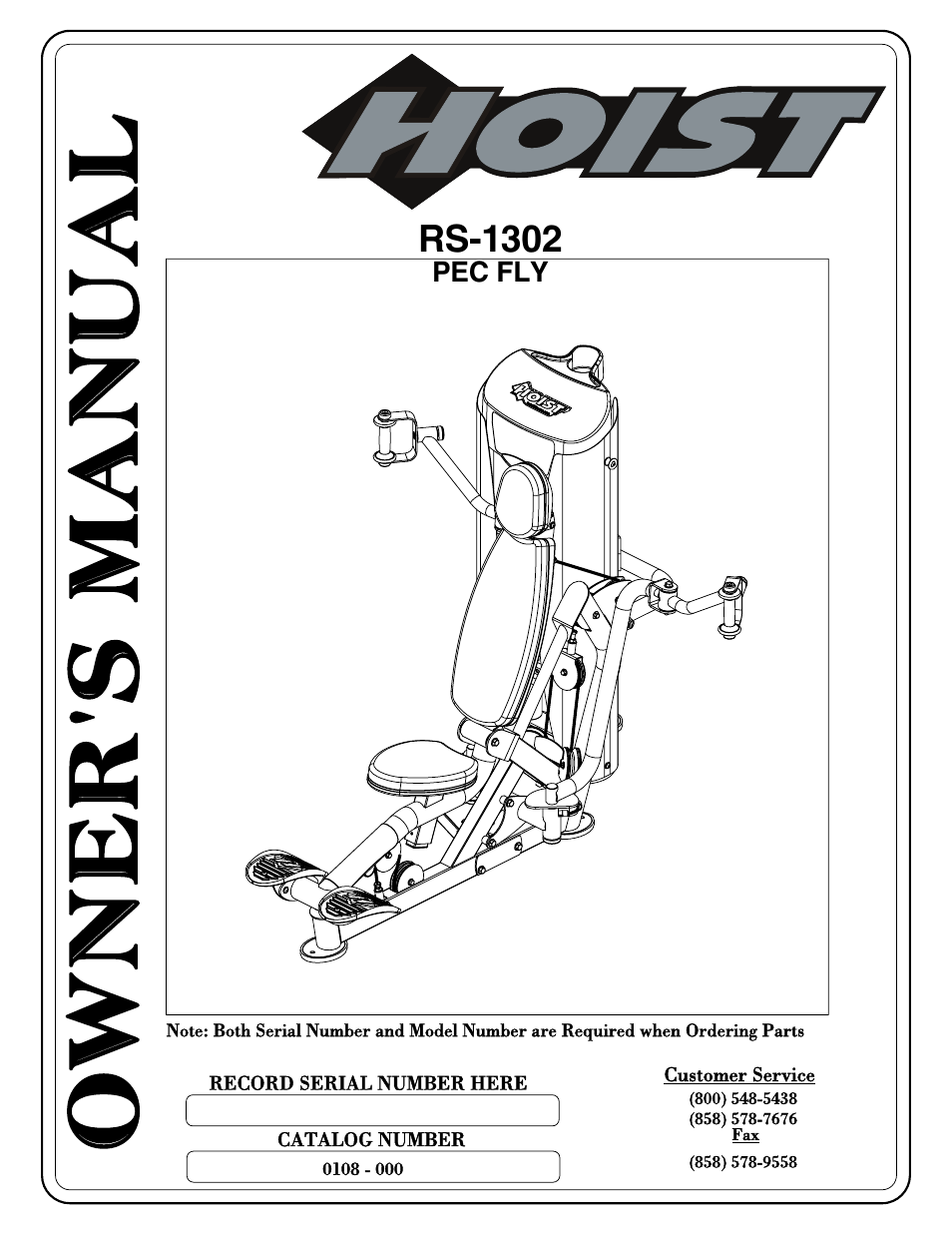 Hoist Fitness RS-1302 User Manual | 47 pages