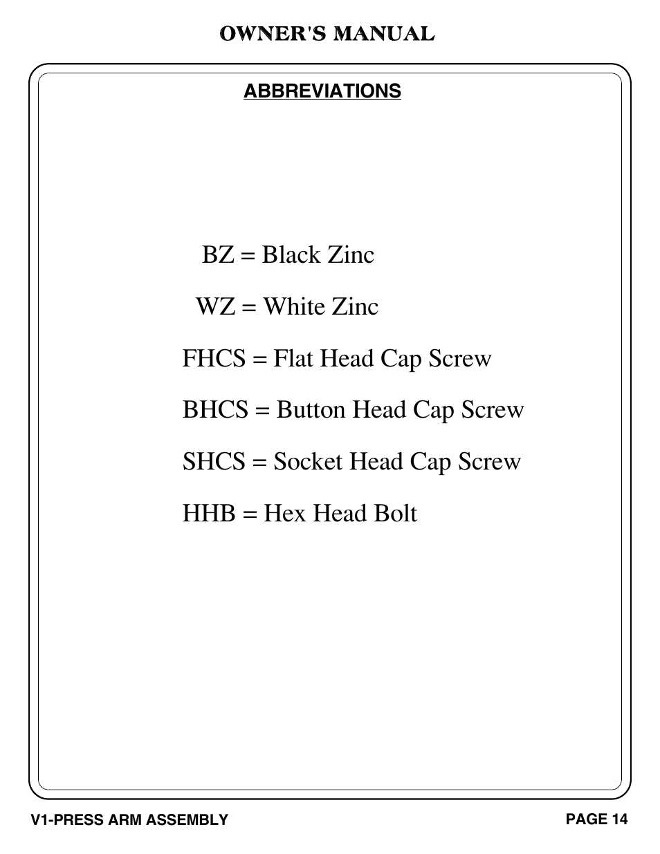 Hoist Fitness V1-PRESS ARM User Manual | Page 15 / 25