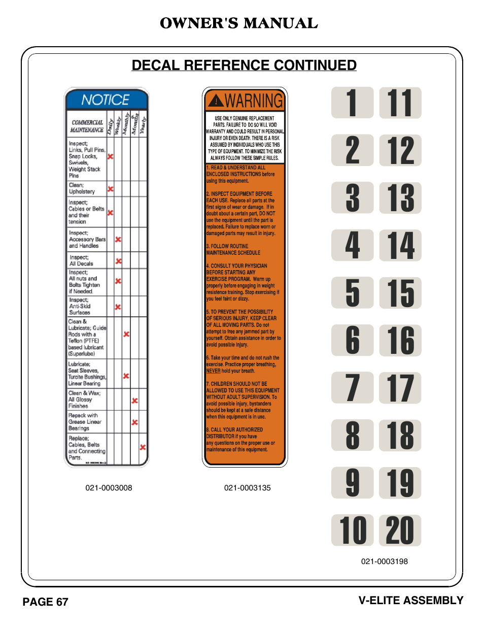 Hoist Fitness V-ELITE User Manual | Page 68 / 84