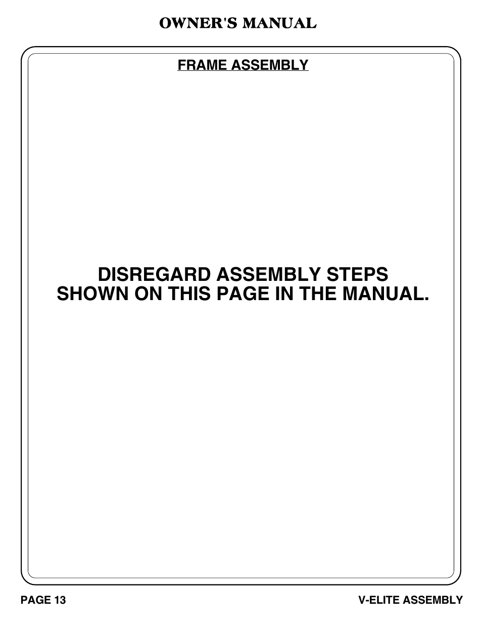 V-elite addendum pg 13.pdf | Hoist Fitness V-ELITE ADDENDUM User Manual | Page 5 / 13