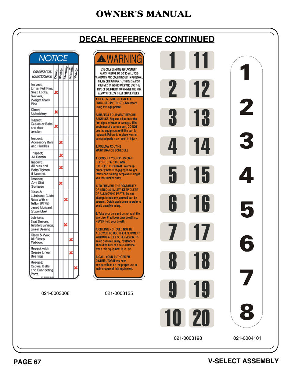 Hoist Fitness V-SELECT User Manual | Page 68 / 84