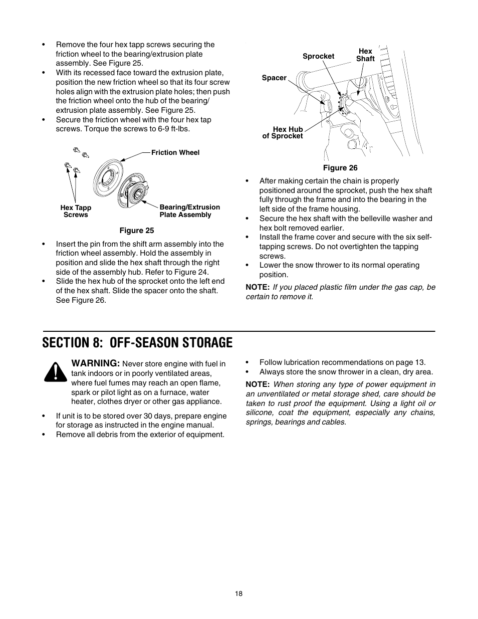 Cub Cadet 933 SWE User Manual | Page 18 / 32