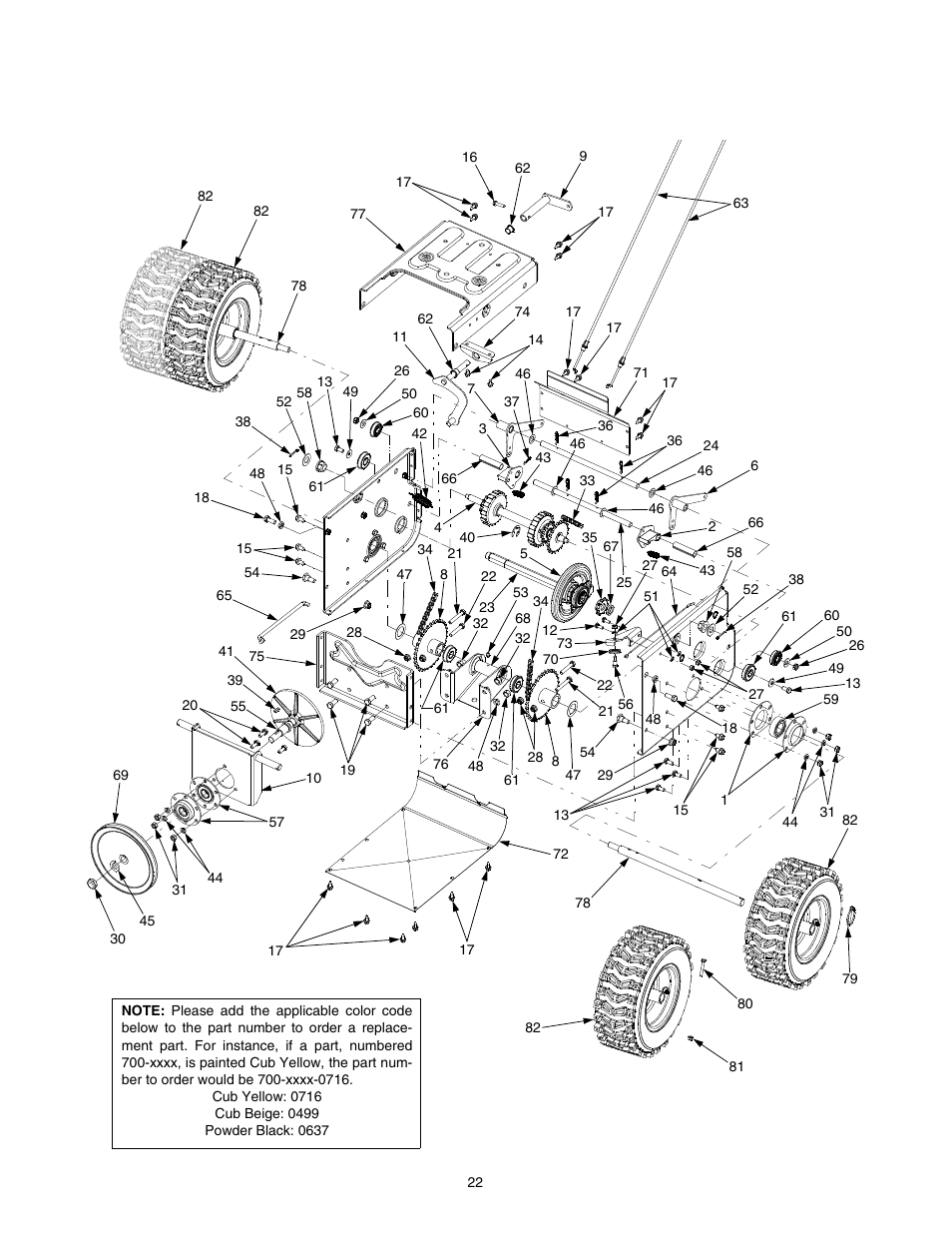 Cub Cadet 933 SWE User Manual | Page 22 / 32