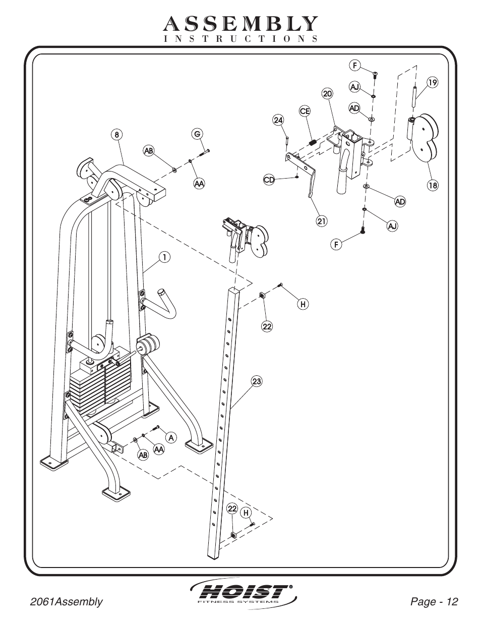 Hoist | Hoist Fitness CL-2061 User Manual | Page 13 / 38