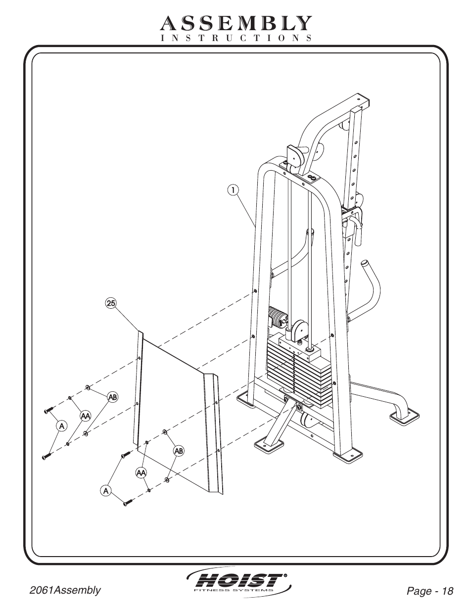 Hoist | Hoist Fitness CL-2061 User Manual | Page 19 / 38