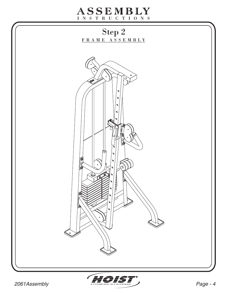 Hoist, Step 2 | Hoist Fitness CL-2061 User Manual | Page 5 / 38