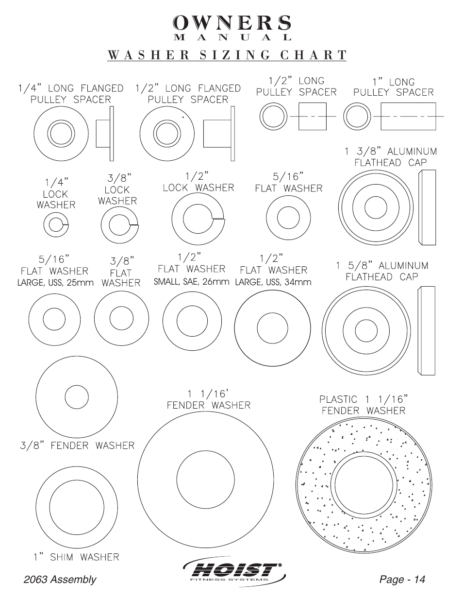 Hoist | Hoist Fitness CL-2063 User Manual | Page 15 / 20