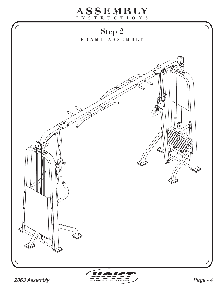 Hoist, Step 2 | Hoist Fitness CL-2063 User Manual | Page 5 / 20