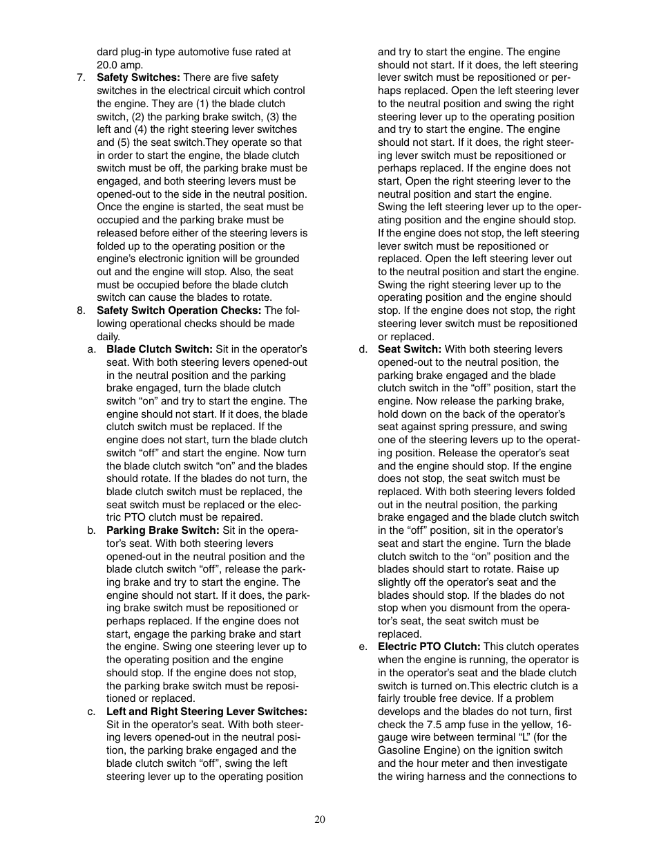 Cub Cadet 23HP Z-Force 60 User Manual | Page 20 / 32