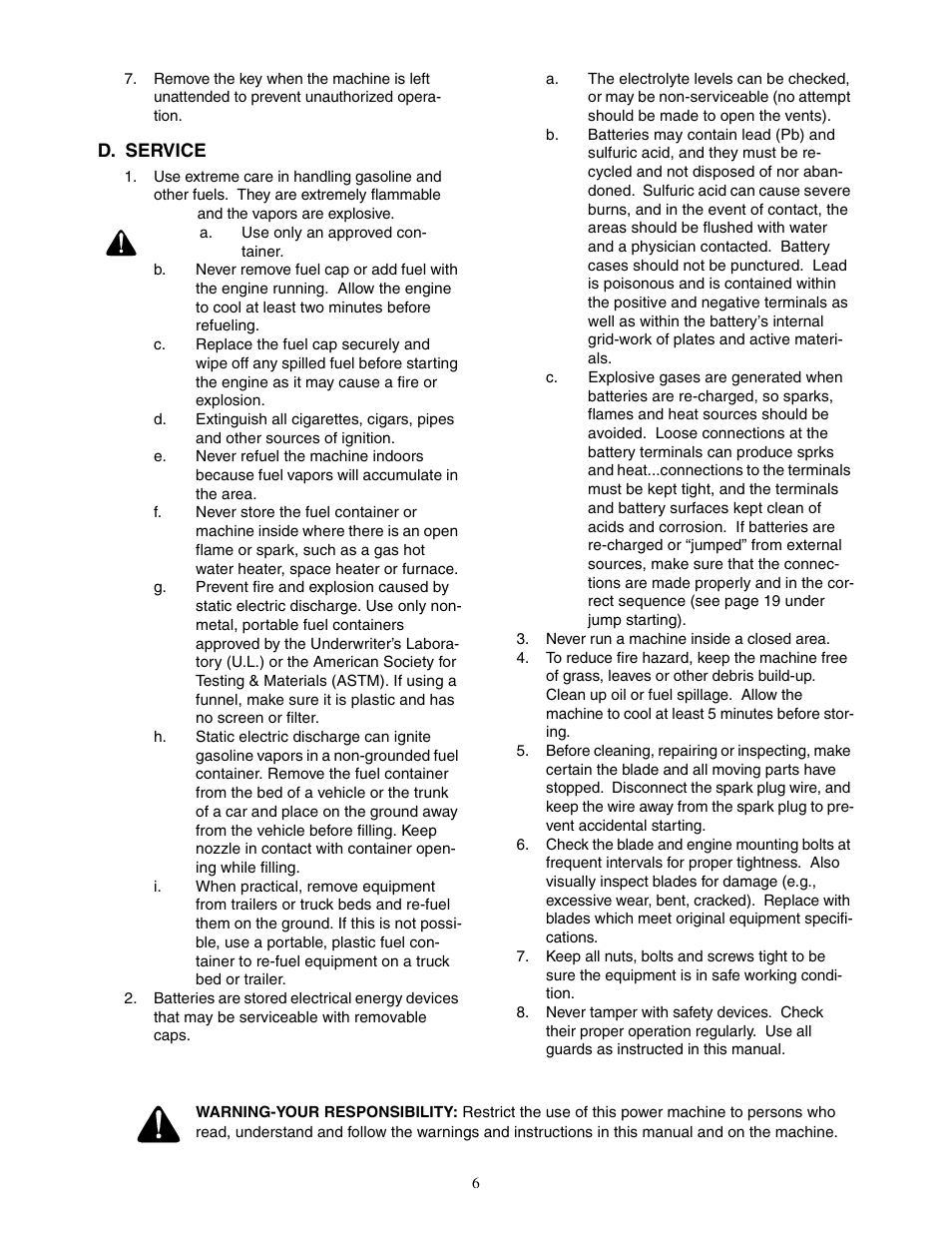 Cub Cadet 23HP Z-Force 60 User Manual | Page 6 / 32