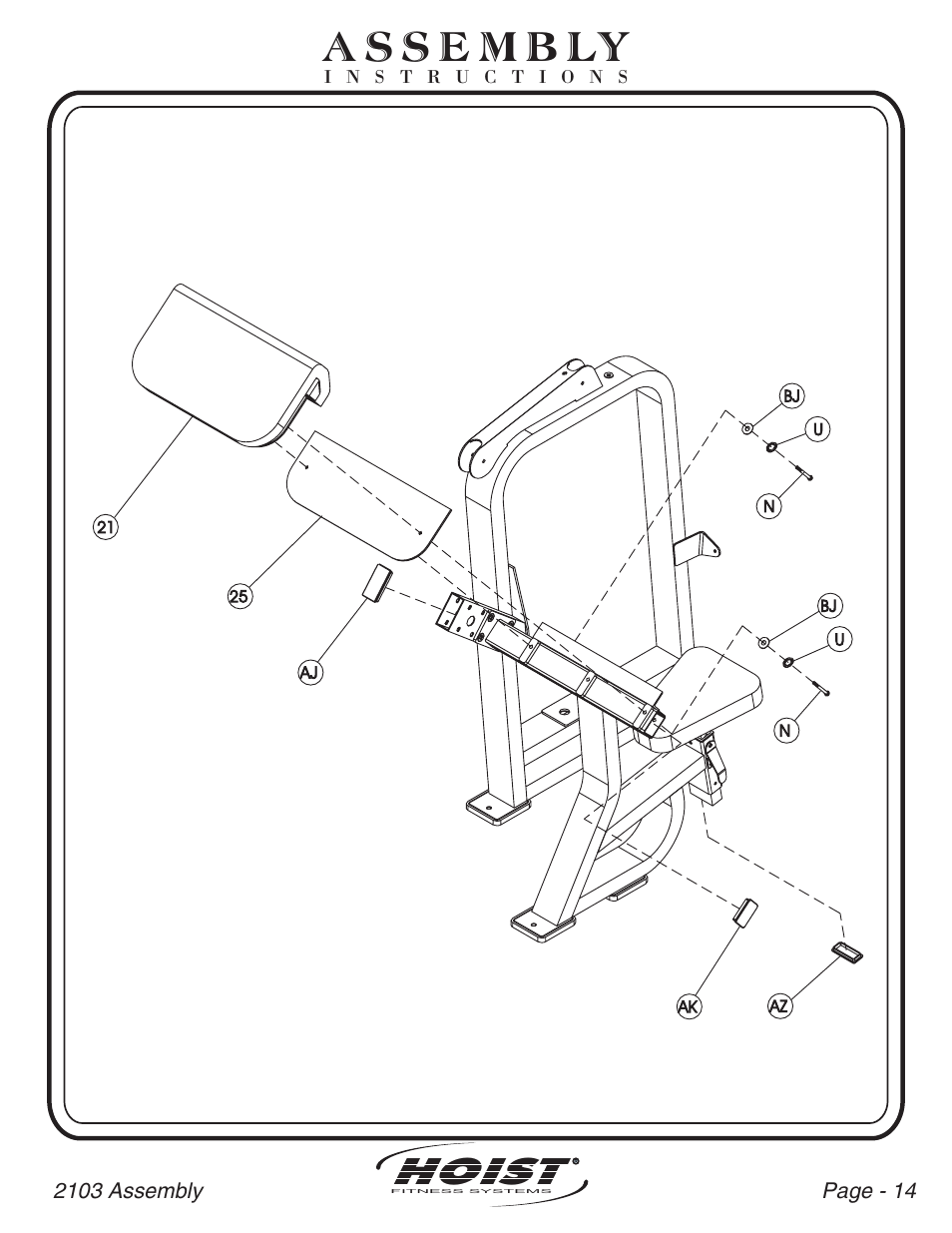 Hoist | Hoist Fitness CL-2103 User Manual | Page 15 / 43