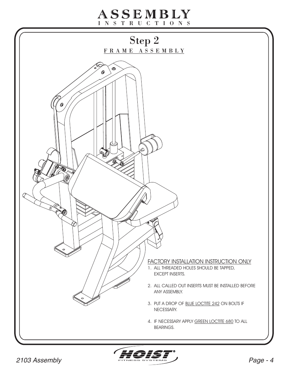 Hoist, Step 2 | Hoist Fitness CL-2103 User Manual | Page 5 / 43