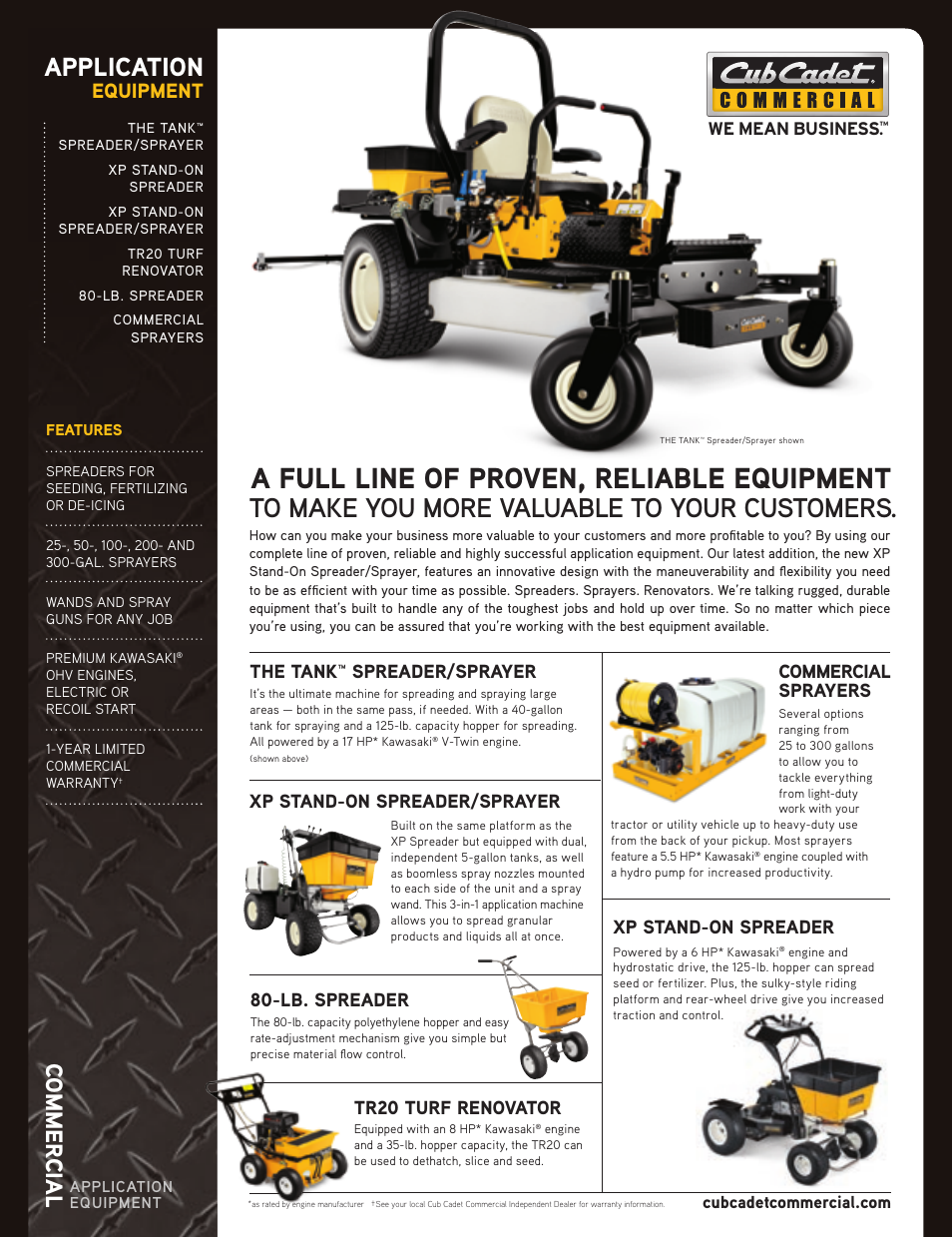 Cub Cadet THE TANK TR20 User Manual | 2 pages