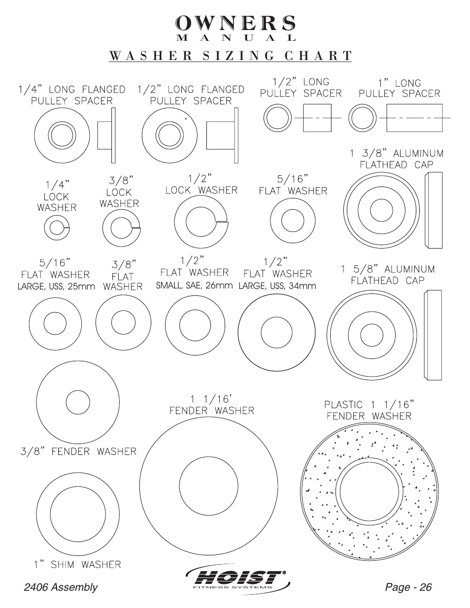 Hoist | Hoist Fitness CL-2406 User Manual | Page 27 / 44