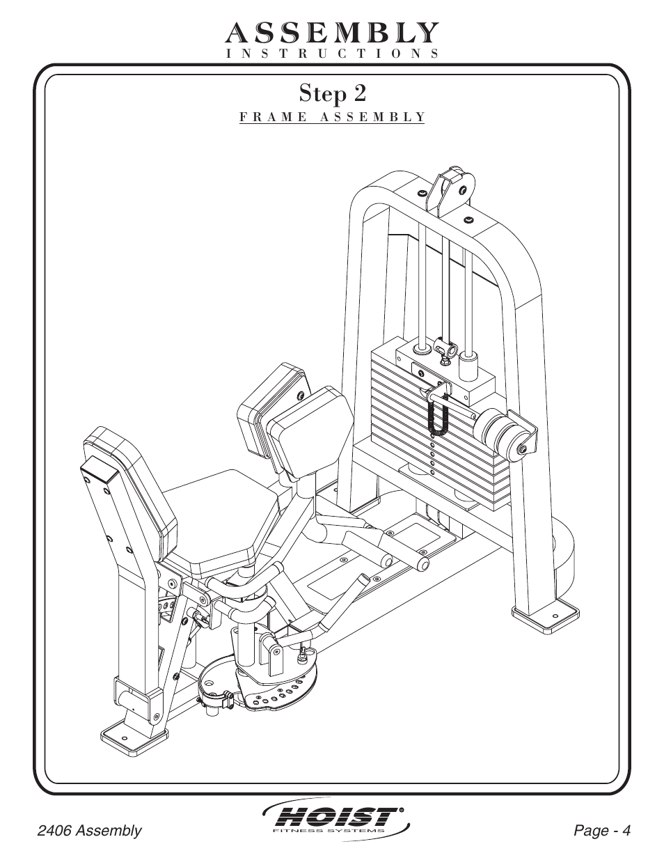 Hoist, Step 2 | Hoist Fitness CL-2406 User Manual | Page 5 / 44