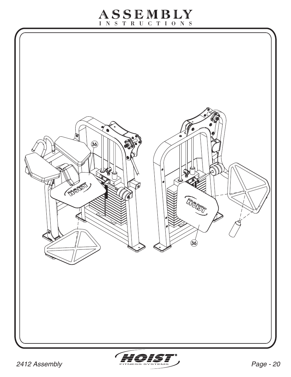 Hoist | Hoist Fitness CL-2412 User Manual | Page 21 / 43