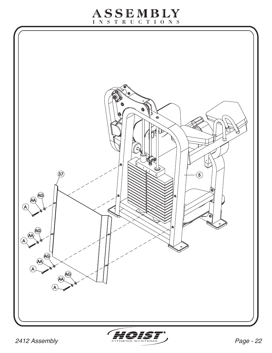 Hoist | Hoist Fitness CL-2412 User Manual | Page 23 / 43