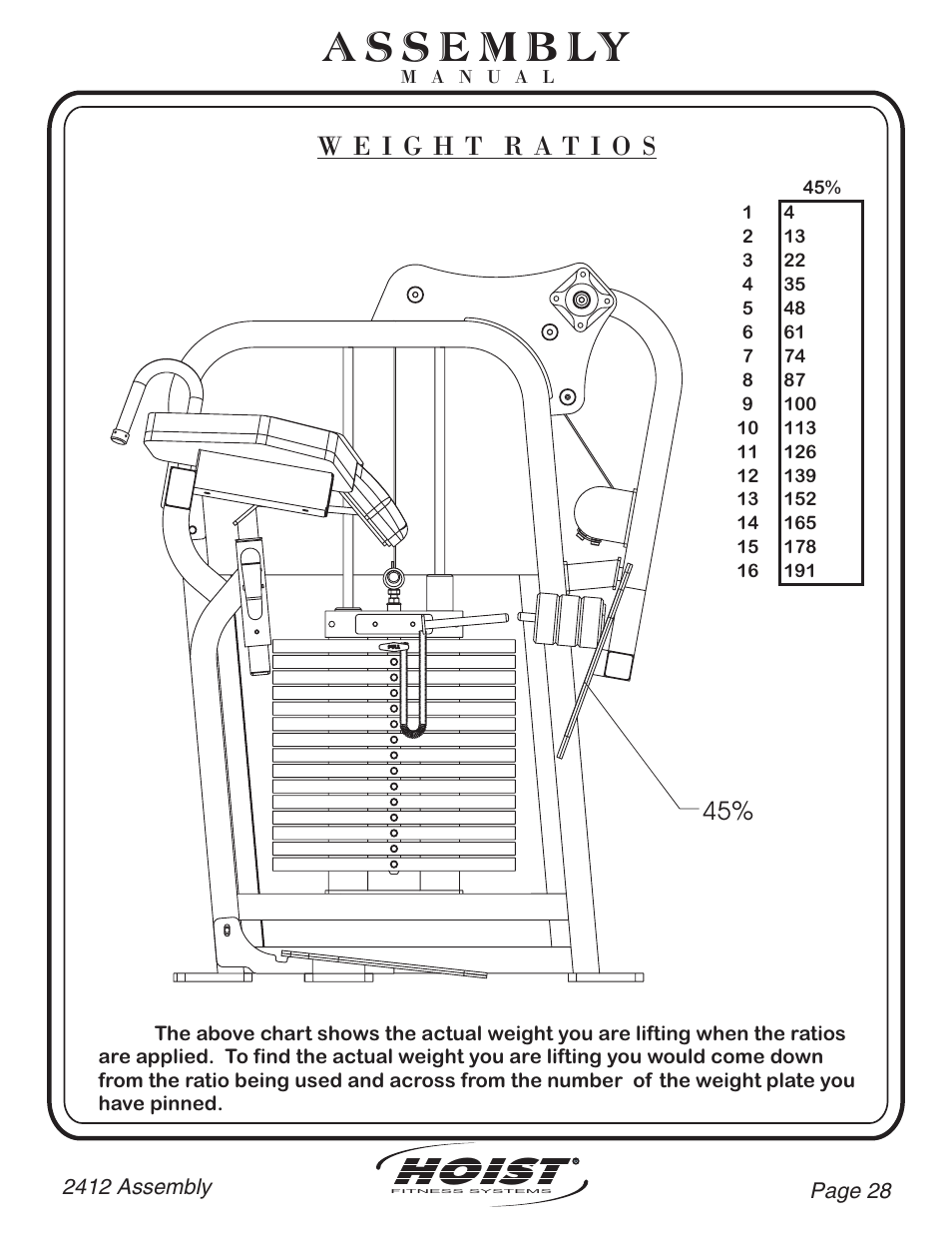 Hoist | Hoist Fitness CL-2412 User Manual | Page 29 / 43