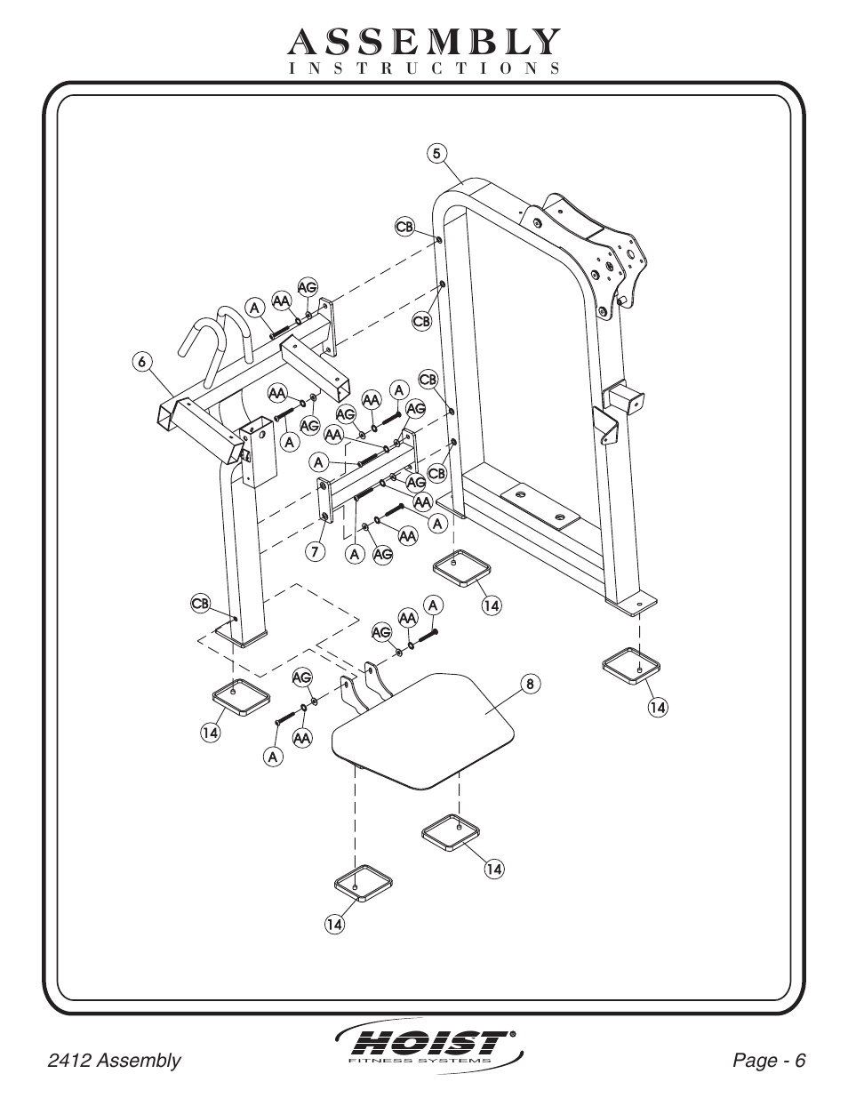 Hoist | Hoist Fitness CL-2412 User Manual | Page 7 / 43