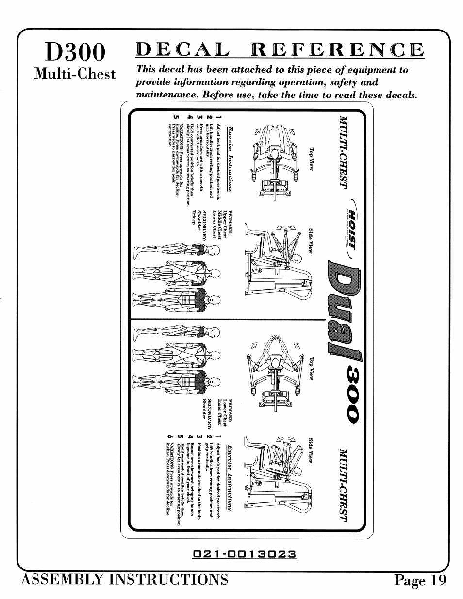 Hoist Fitness D-300 User Manual | Page 20 / 28