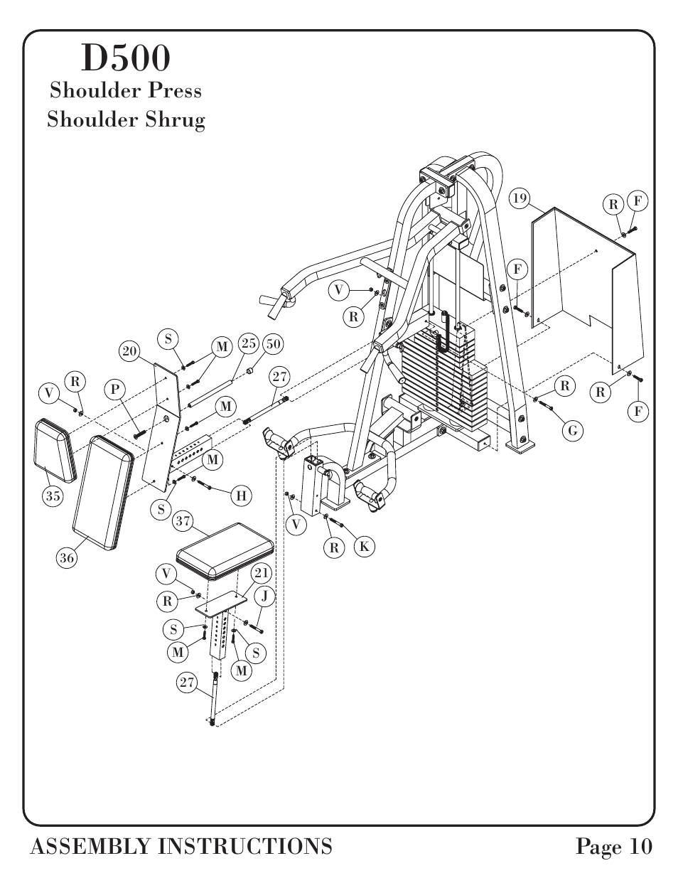 D500 | Hoist Fitness D-500 User Manual | Page 11 / 30