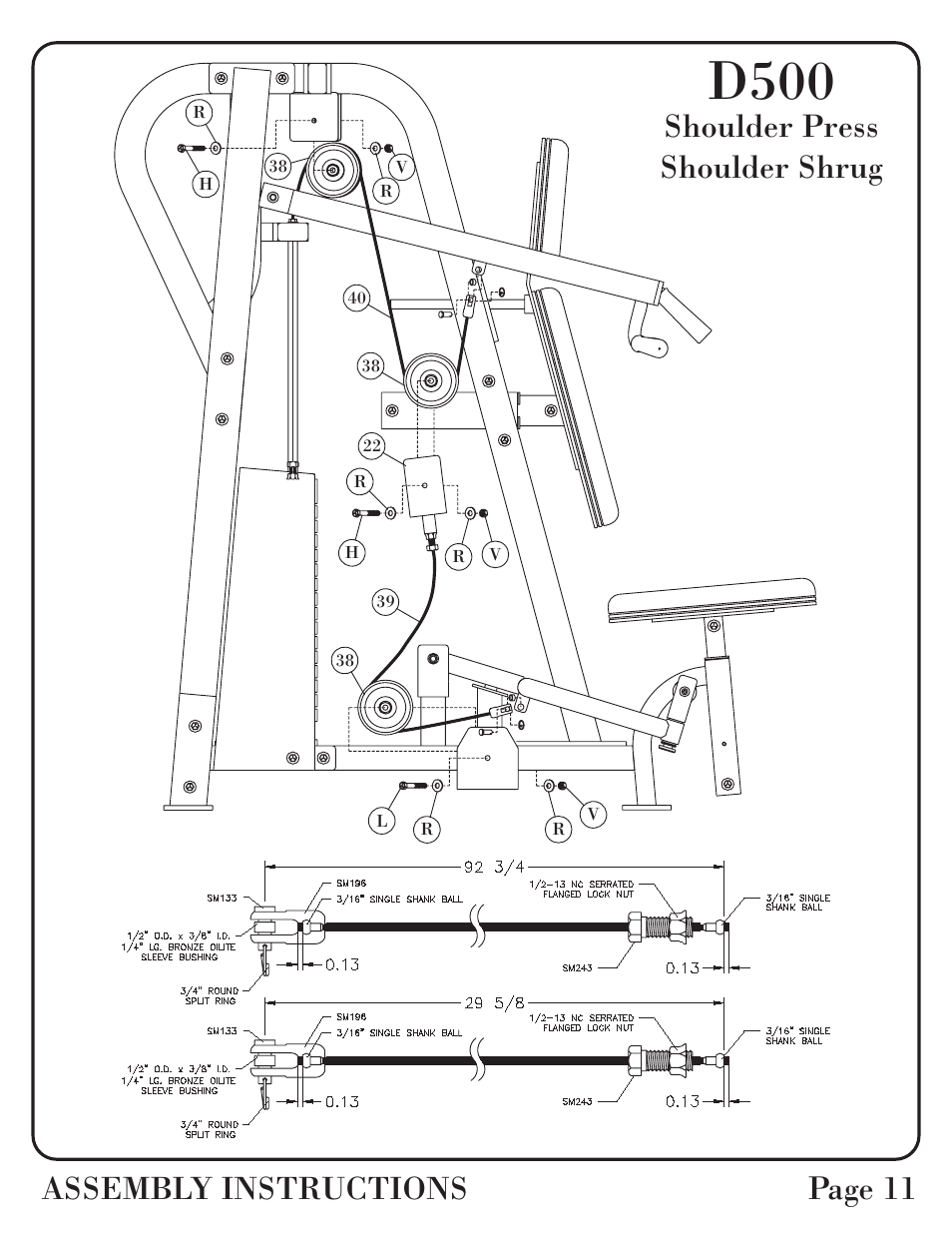 D500 | Hoist Fitness D-500 User Manual | Page 12 / 30