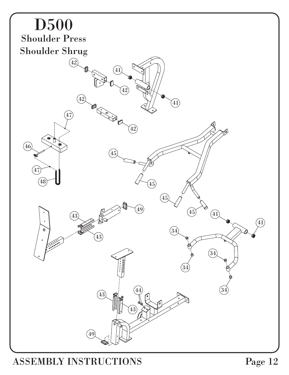 D500 | Hoist Fitness D-500 User Manual | Page 13 / 30