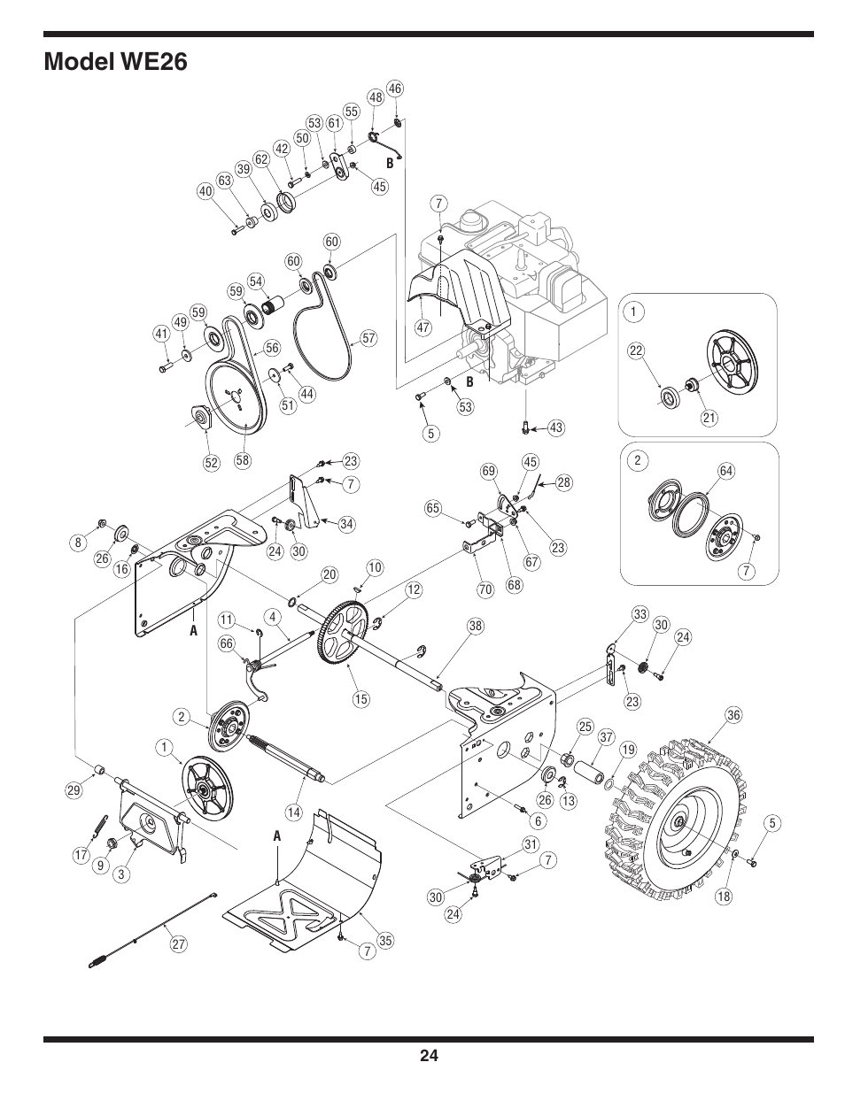 Model we26 | Cub Cadet WE 26 User Manual | Page 24 / 28