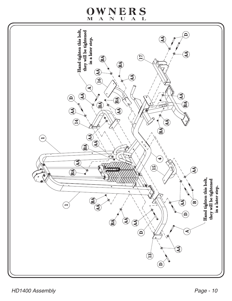 Hoist Fitness HD-1400 User Manual | Page 11 / 41