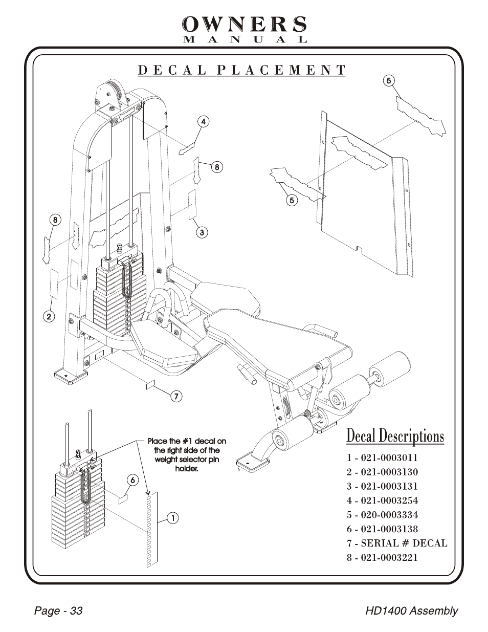 Hoist Fitness HD-1400 User Manual | Page 34 / 41