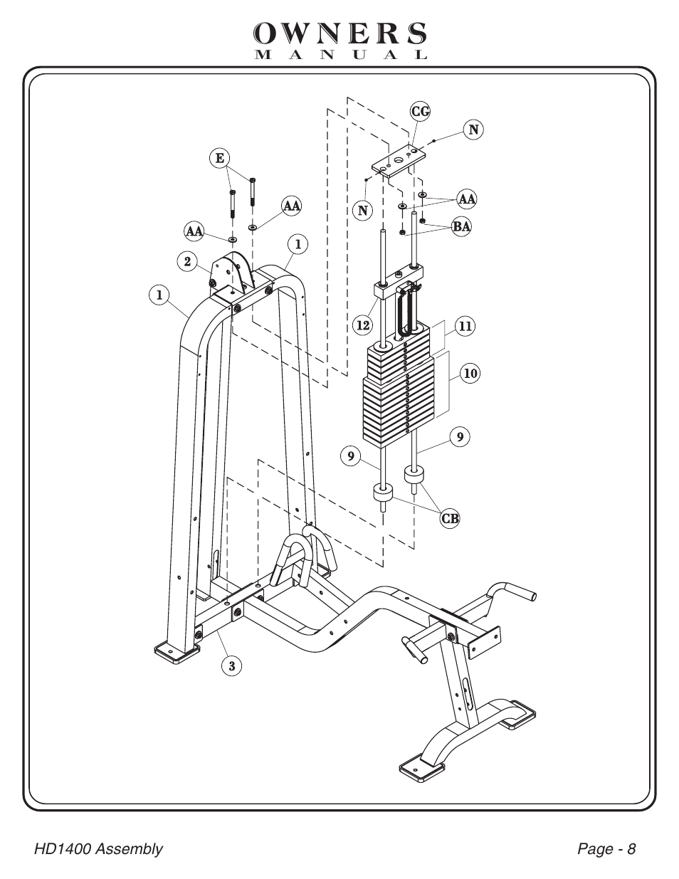 Hoist Fitness HD-1400 User Manual | Page 9 / 41